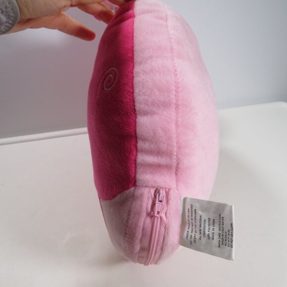 Pink snail pillow/stuffed animal Kids Embroidered Firm Stuffing Back Support - Picture 4 of 10